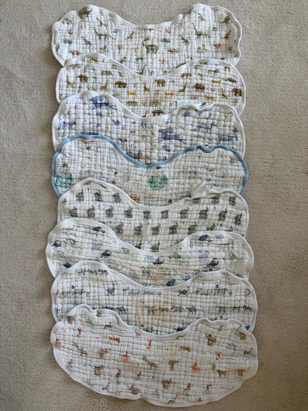 Eight Aden + Anais Burpy bibs
